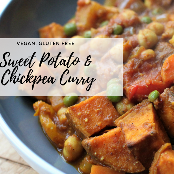 sweet potato and chickpea curry