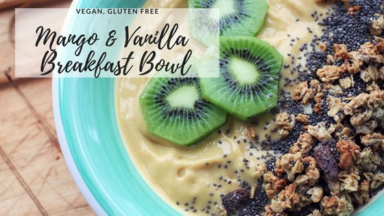 mango vanilla breakfast bowl