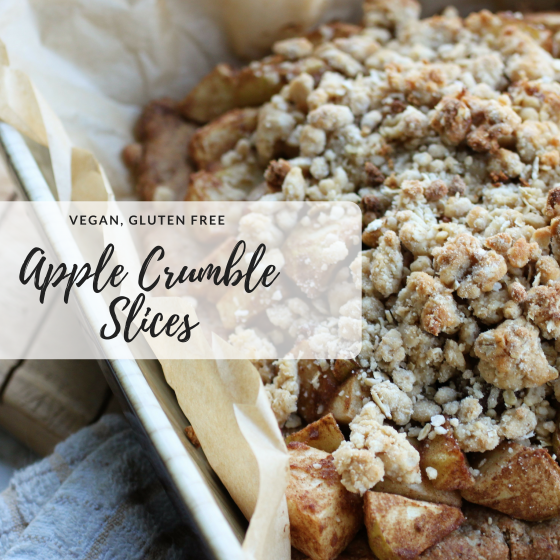 apple crumble slices