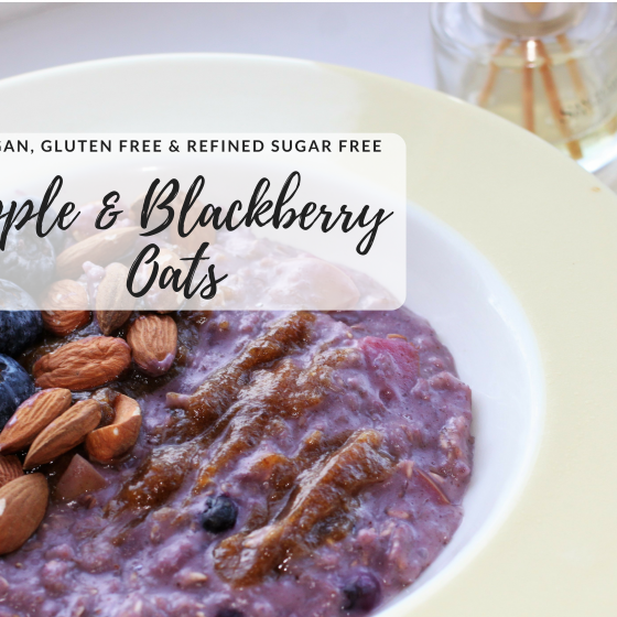 apple and blackberry oats