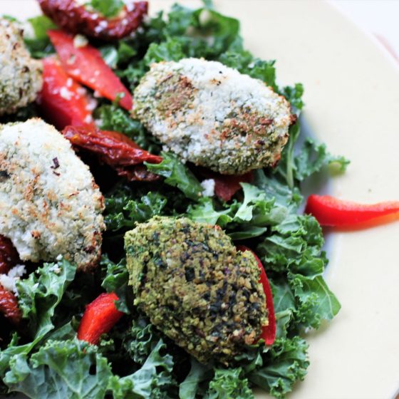 peri peri spinach bites, vegan nugget alternative