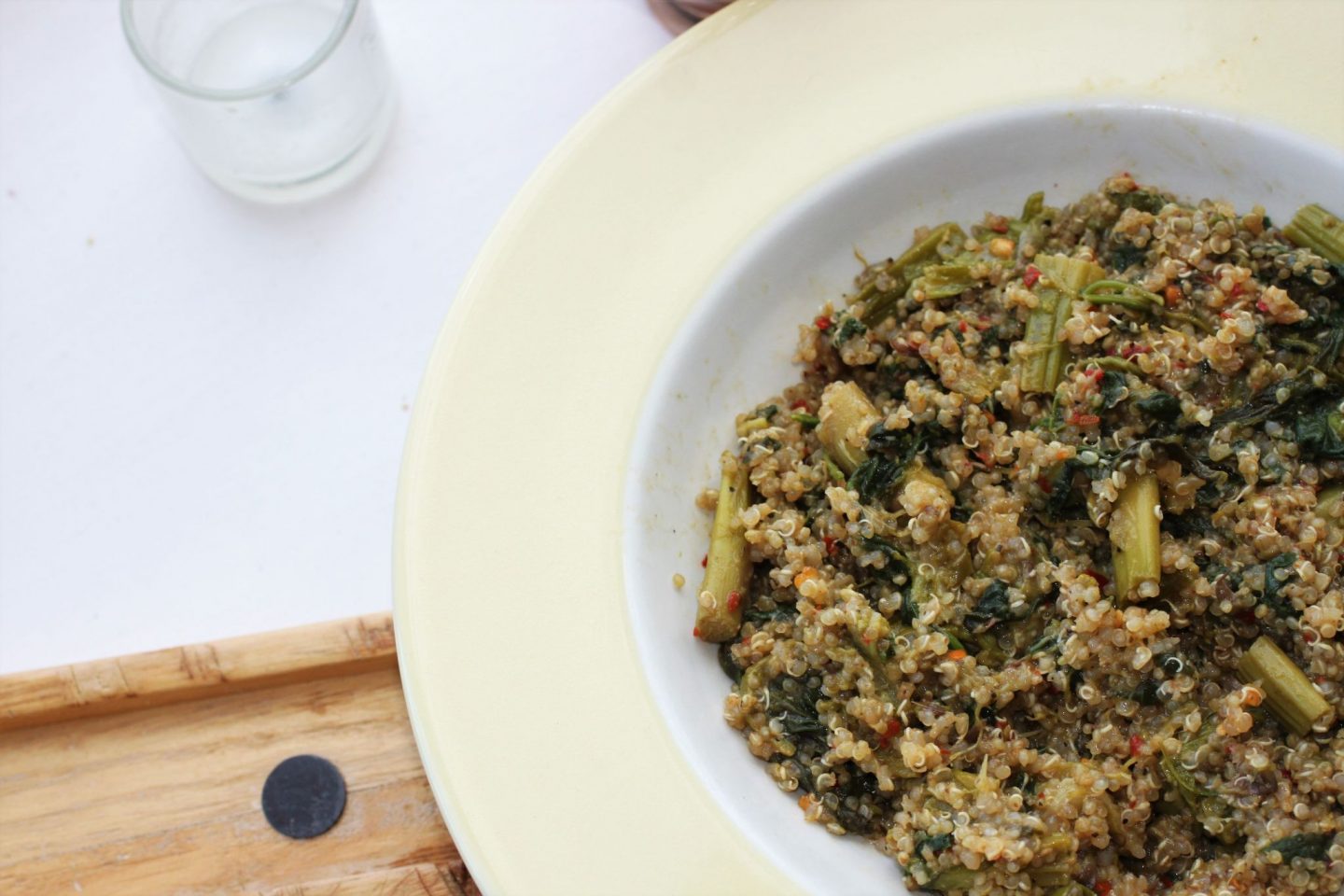 vegan asparagus quinoa