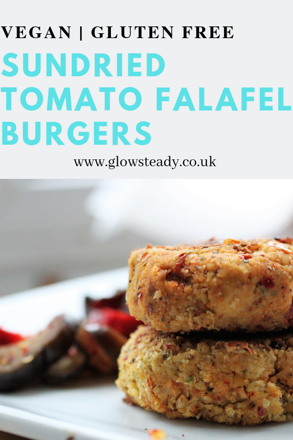 sundried tomato falafel recipe pin