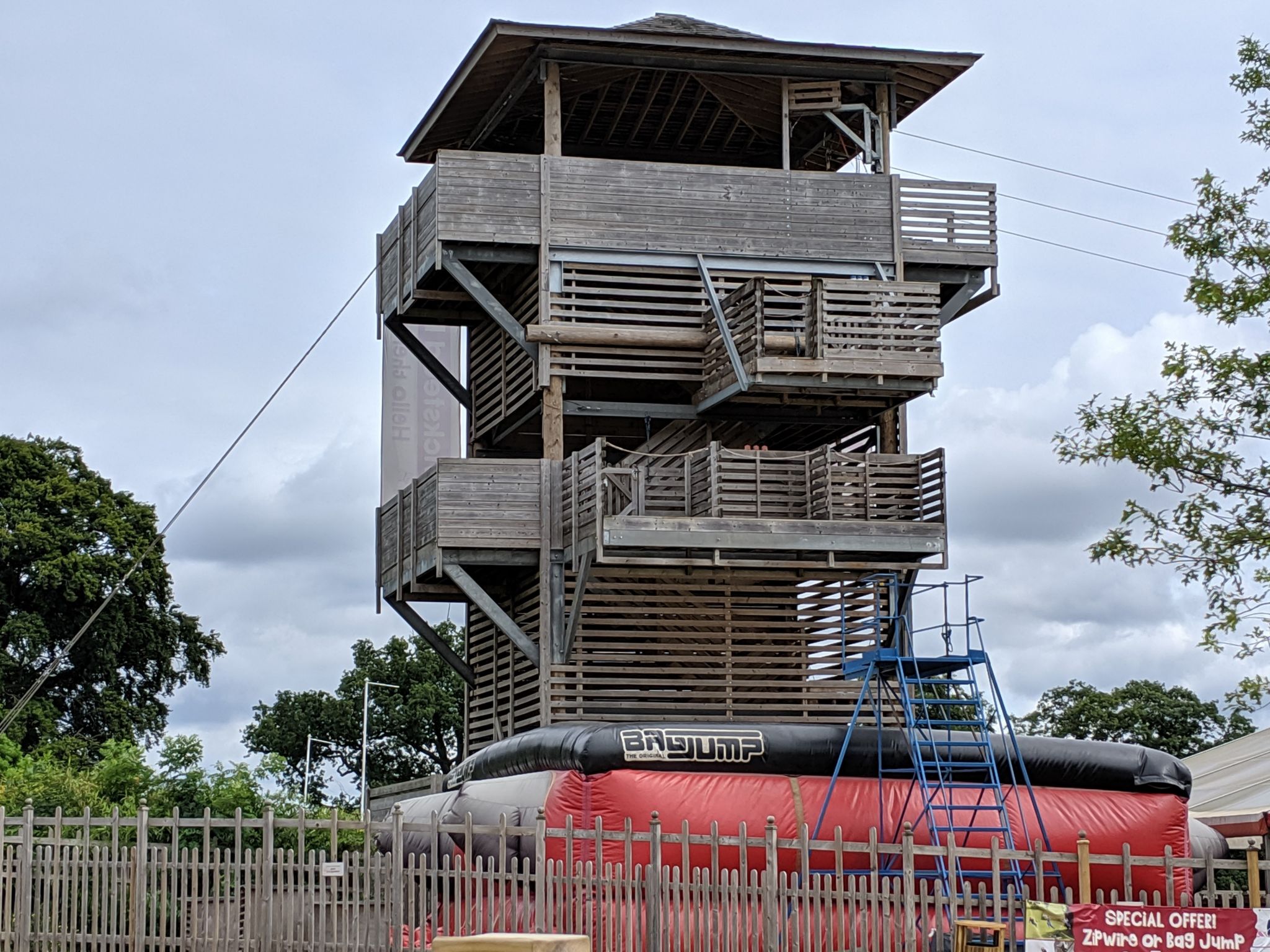wicksteed park adrenaline tower