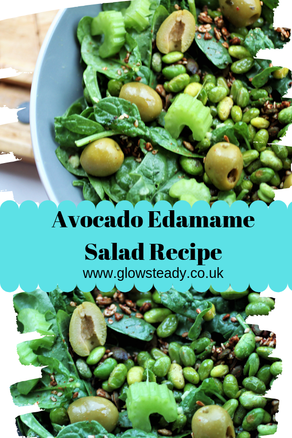avocado edamame salad recipe pin