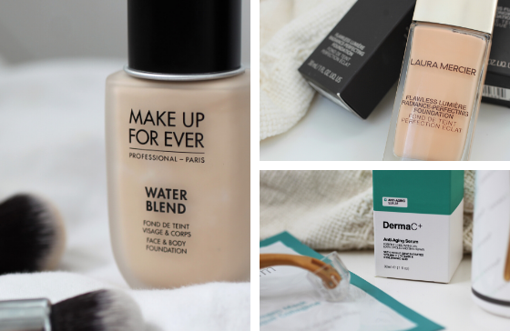 a few of my 2019 beauty favourites split into a 3 photo grid