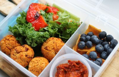 falafel salad bento box