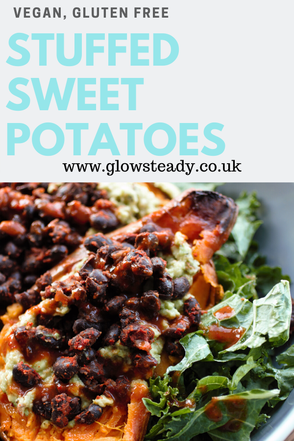 stuffed weet potatoes pinterest graphic