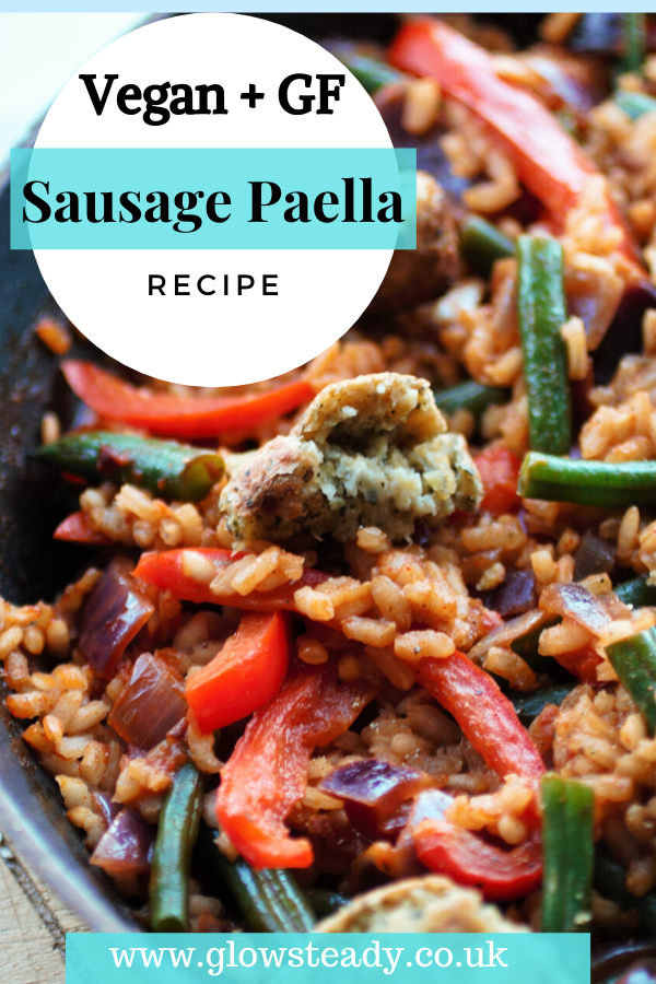 vegan paella pinterest graphic