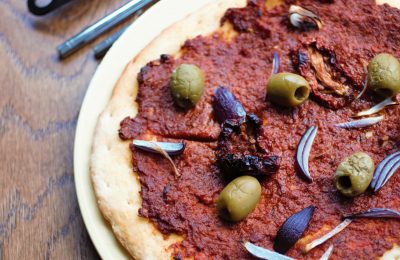 photo of the best gluten free pizza base