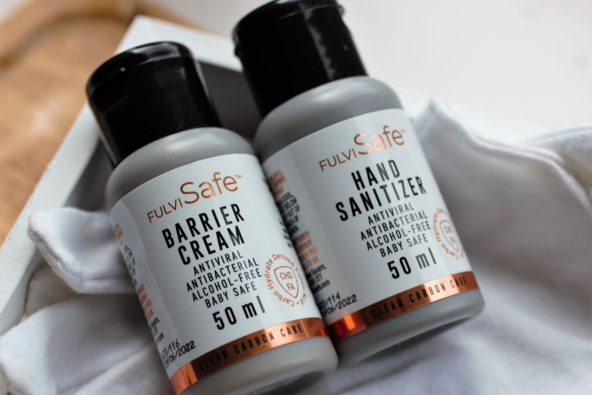 antiviral hand sanitizer and hand cream
