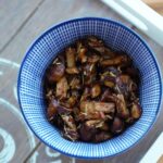 small ramekin of mushrooms