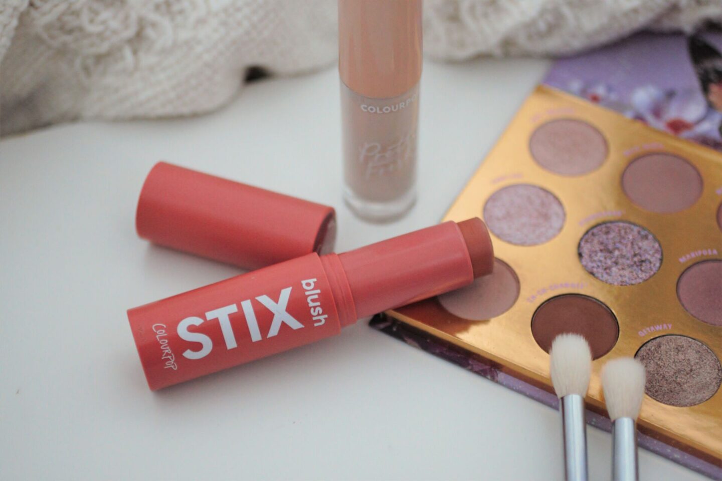 group of colourpop products