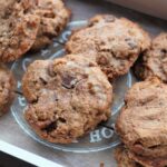 tray of peanut butter pretzel cookies