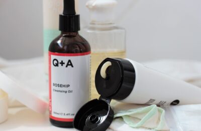 a selection of budget cleansers for dry skin against a white background