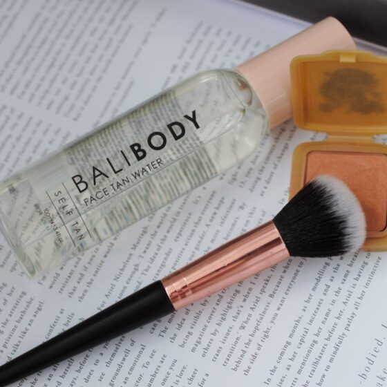 summer beauty favourites spread over a magazine page