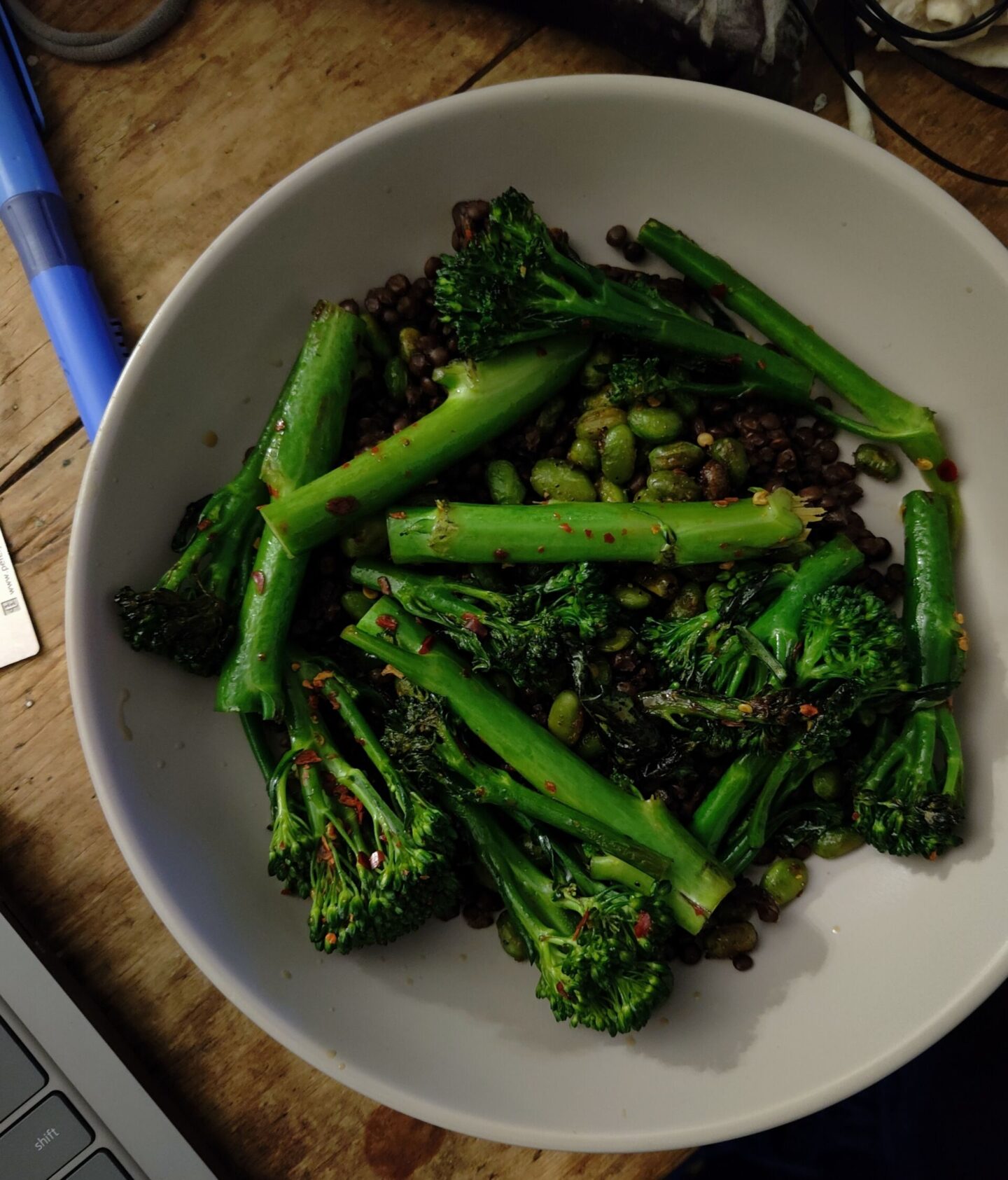 lentils and greens protein bowl