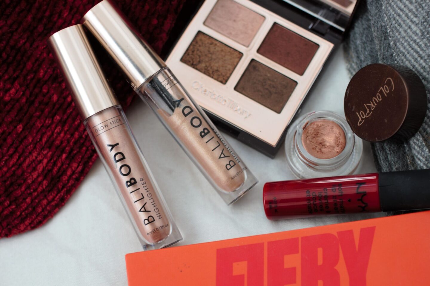 cruelty free autumnal makeup - some palettes and a few highlighter sticks