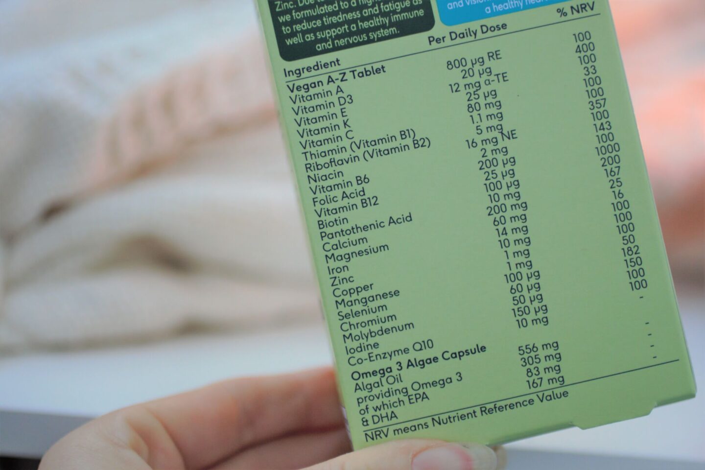 Boots Vegan Multivitamin Packet