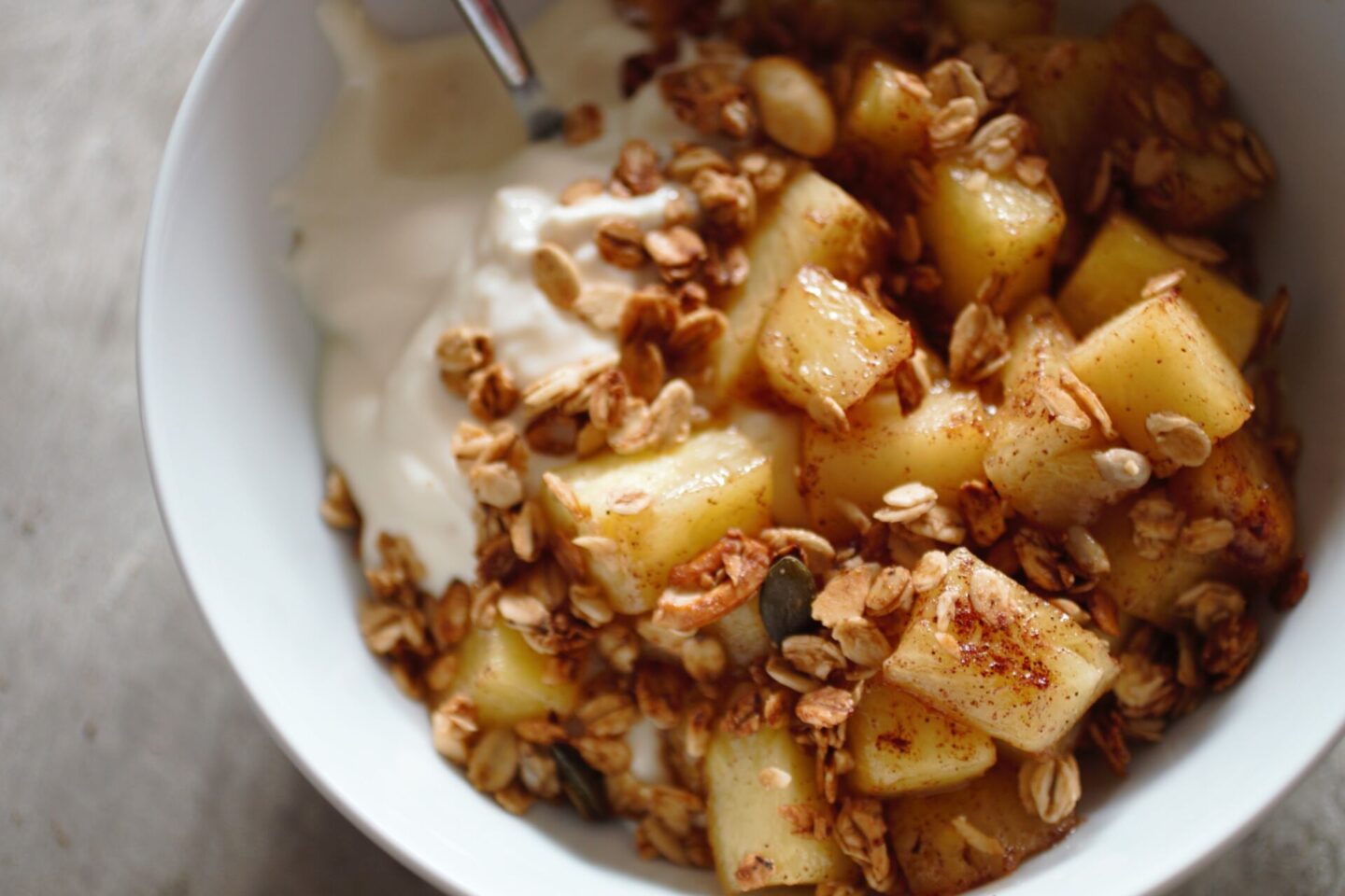 close up shot of bowl of sweet fried mango recipe