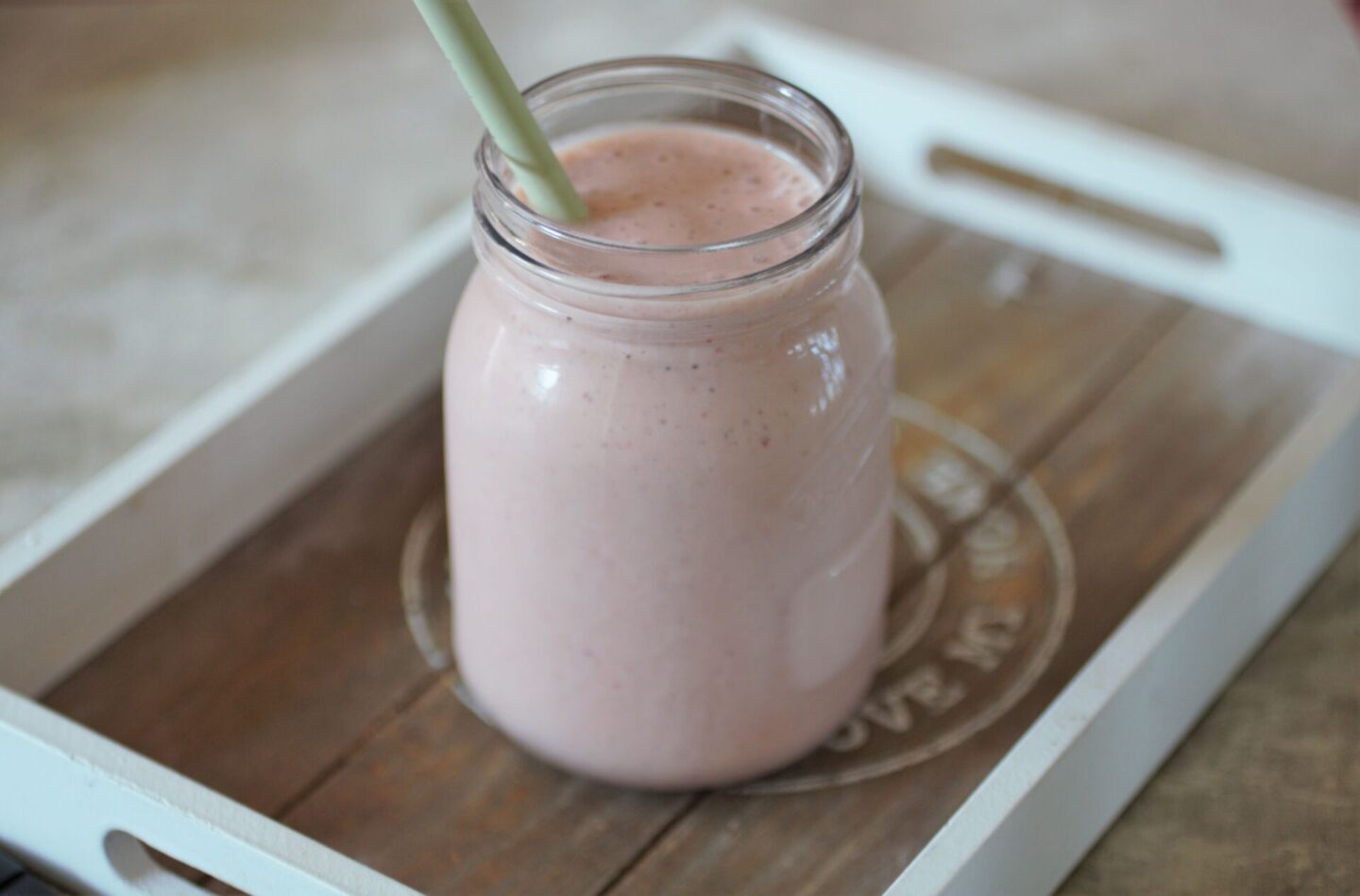 strawberry smoothie using vanilla boxd protein