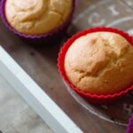 tray of vegan vanilla cupcakes