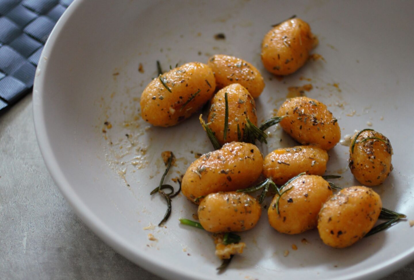 bowl of pumpkin gnocchi recipe