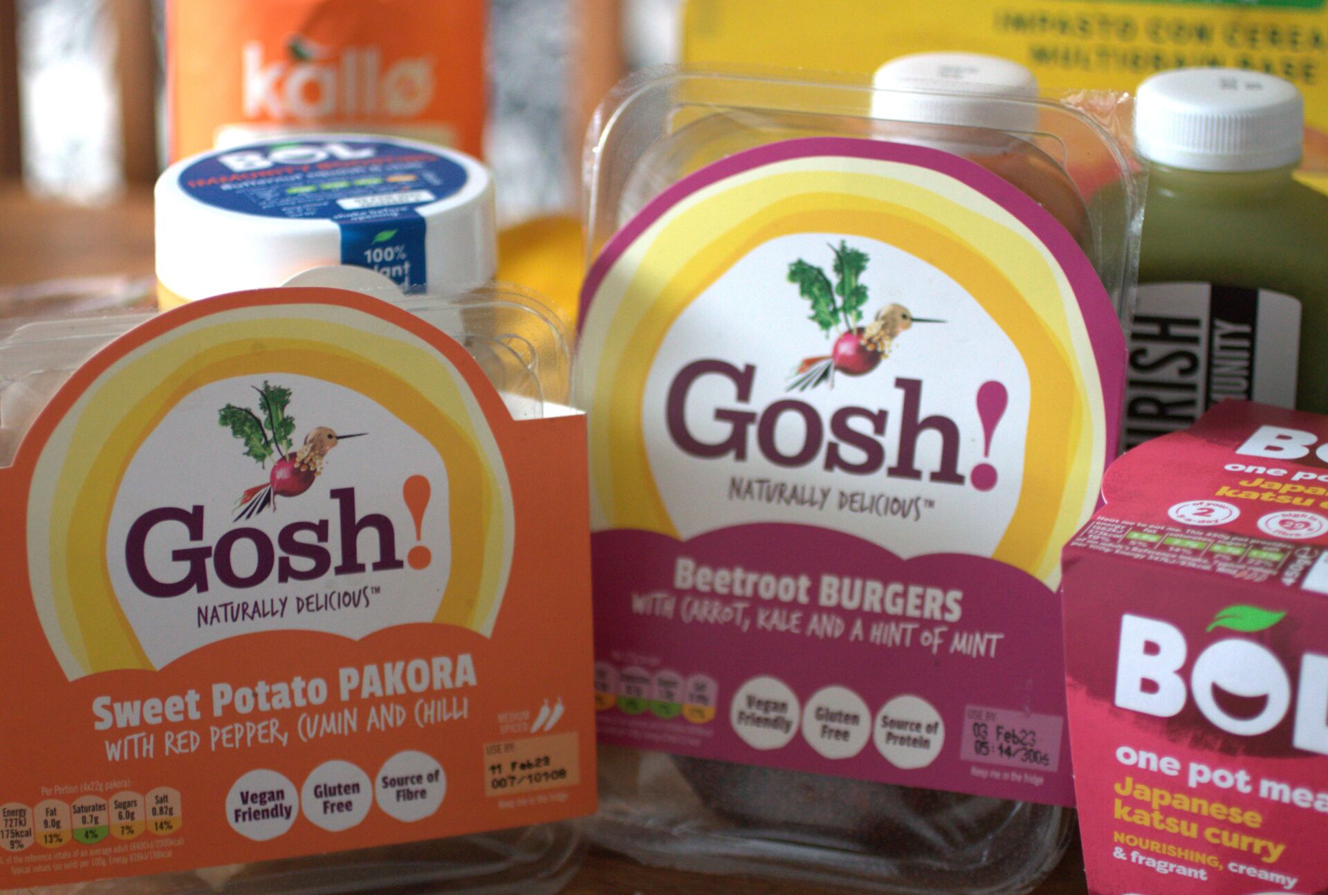 veganuary grocery haul - a selection of products from the food order