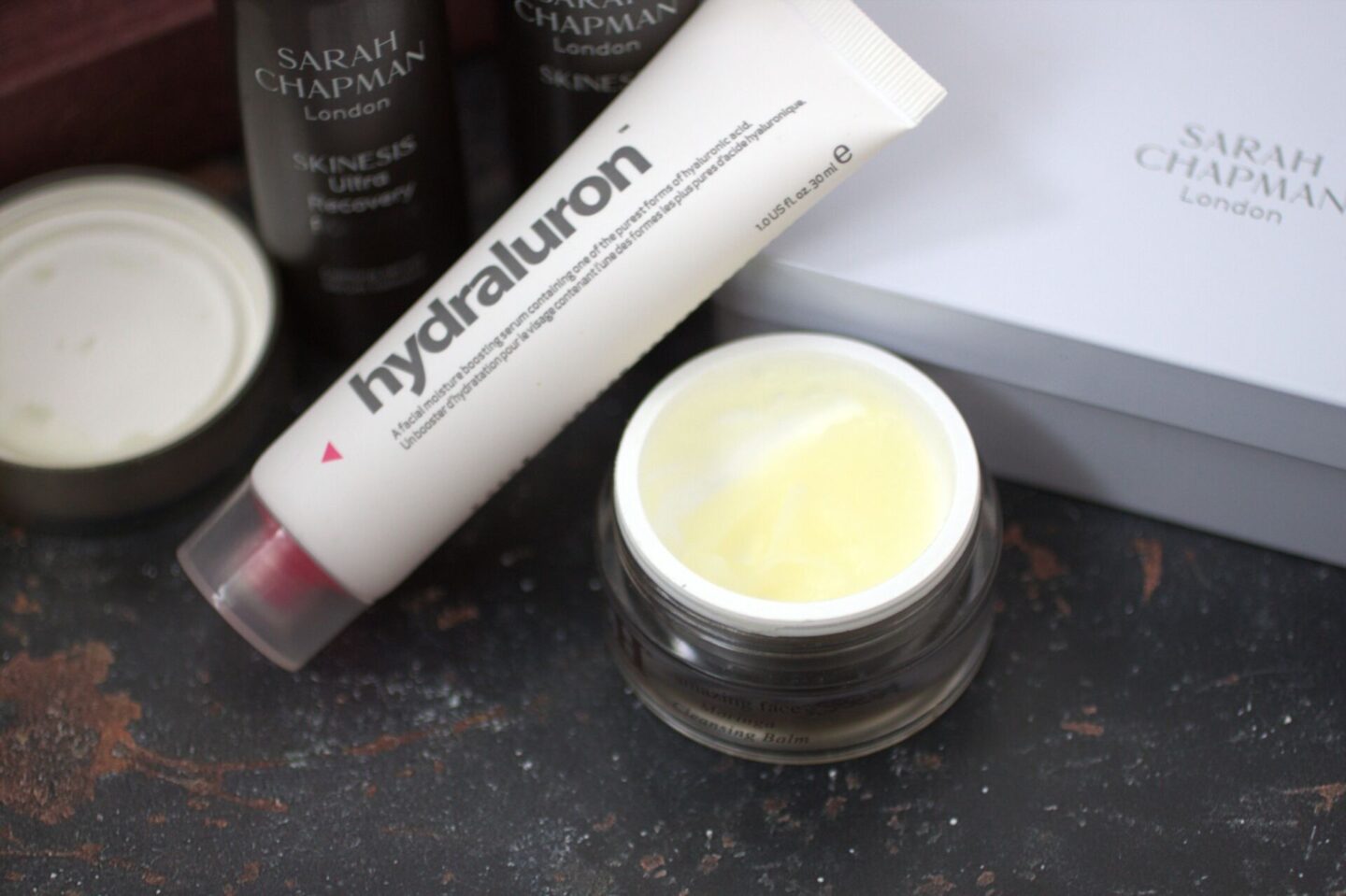 open travel sized Emma Hardie cleansing balm