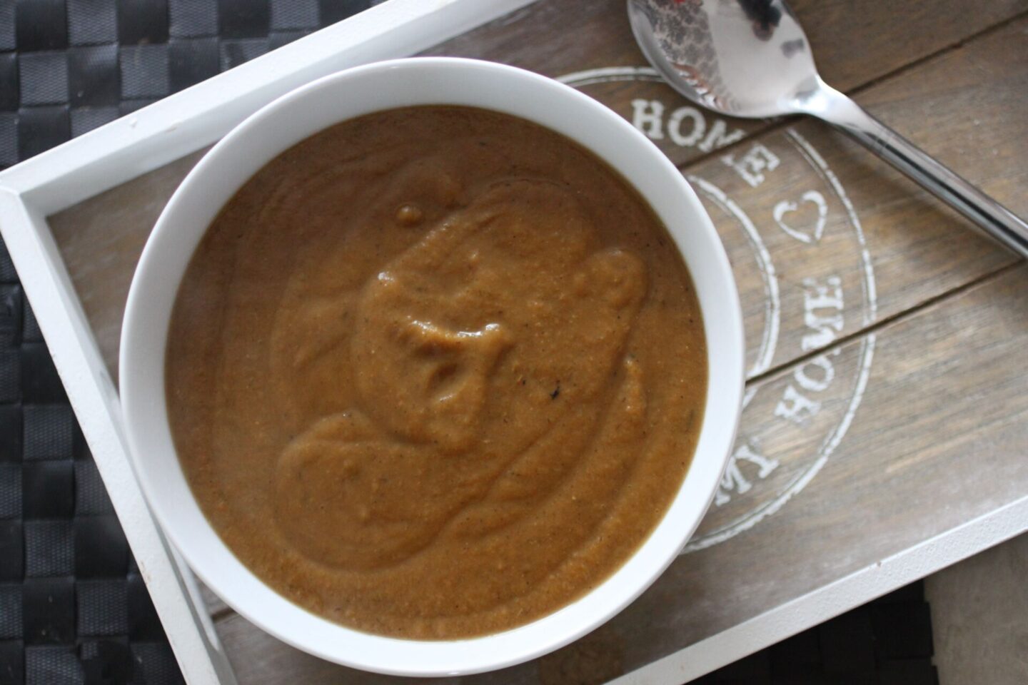 sweet carrot and lentil soup without the roasted chickpeas