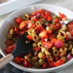 bowl of olive salsa