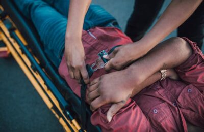 person on a stretcher