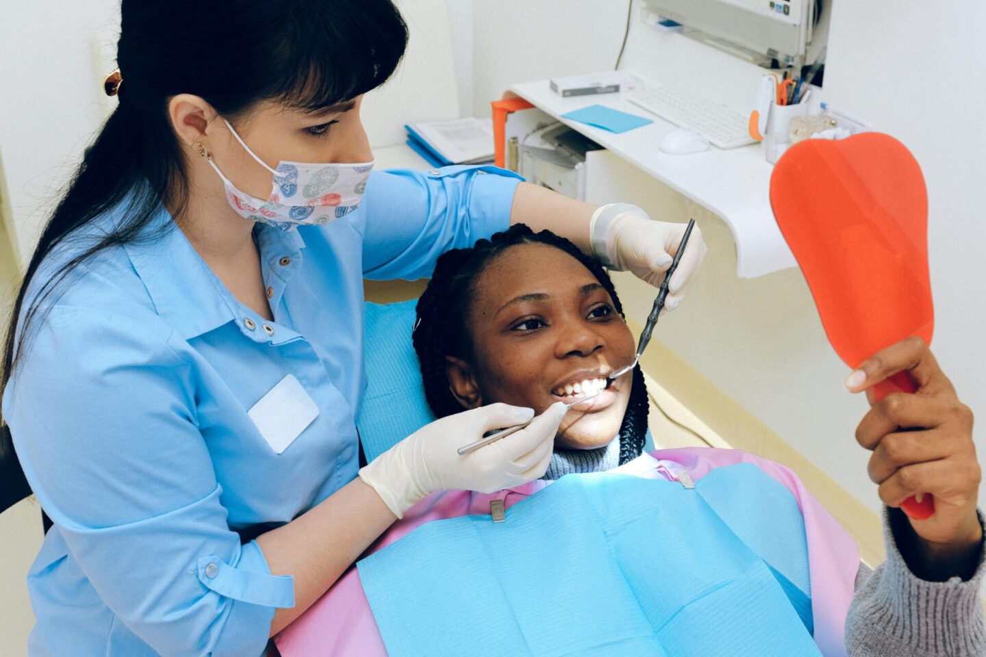 woman at the dentist