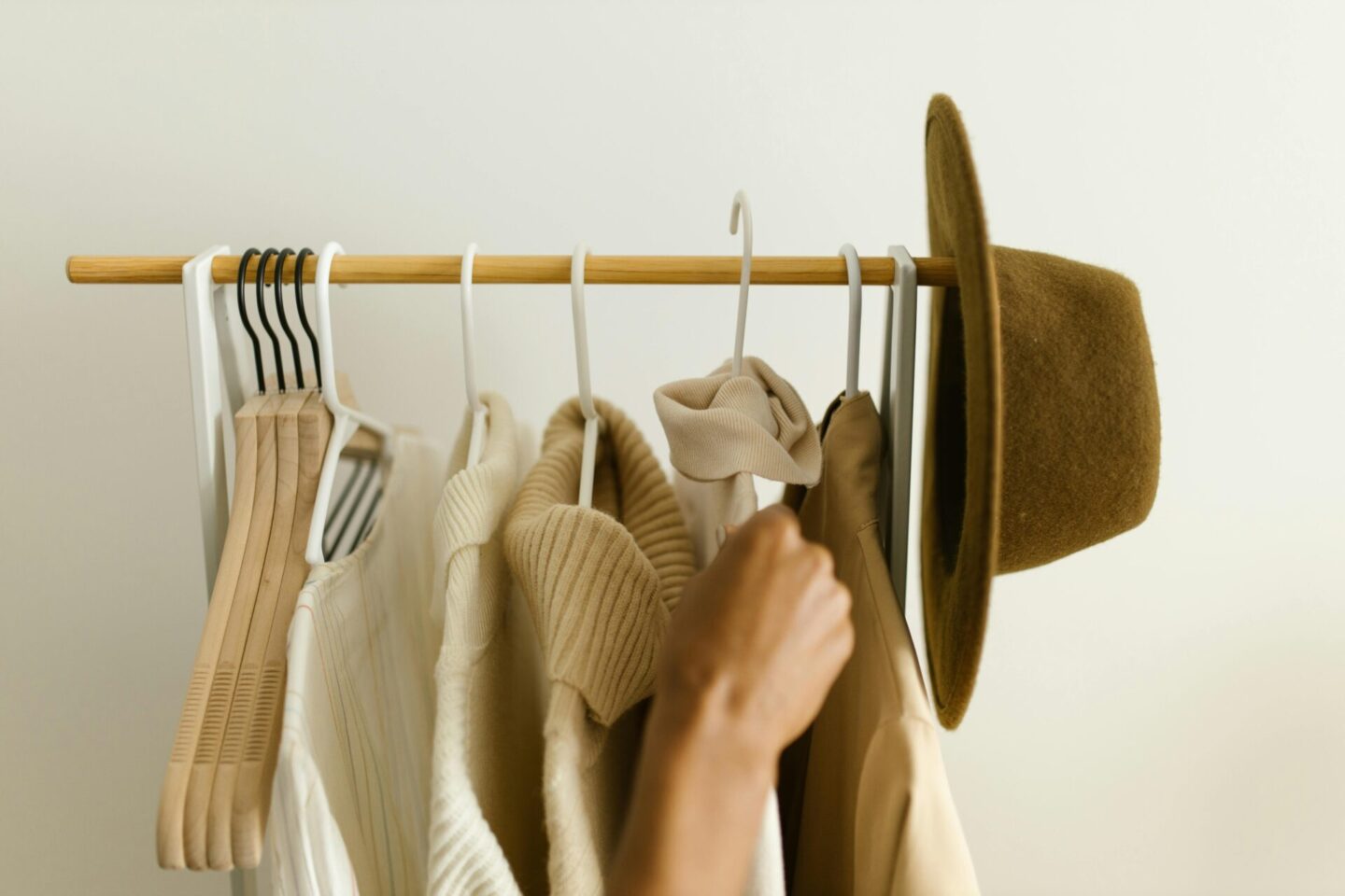 a rail of clothes