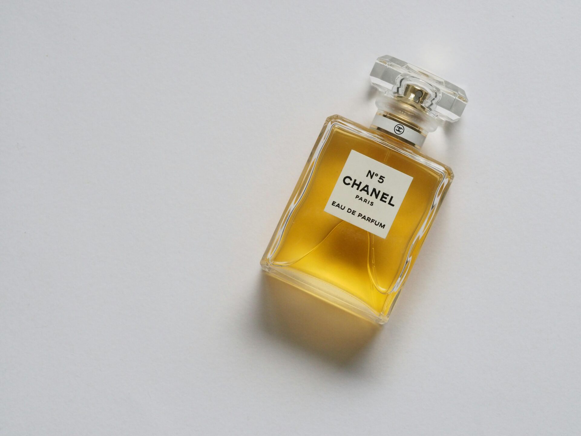 perfume against a plain background