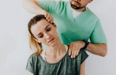 woman getting physiotherapy