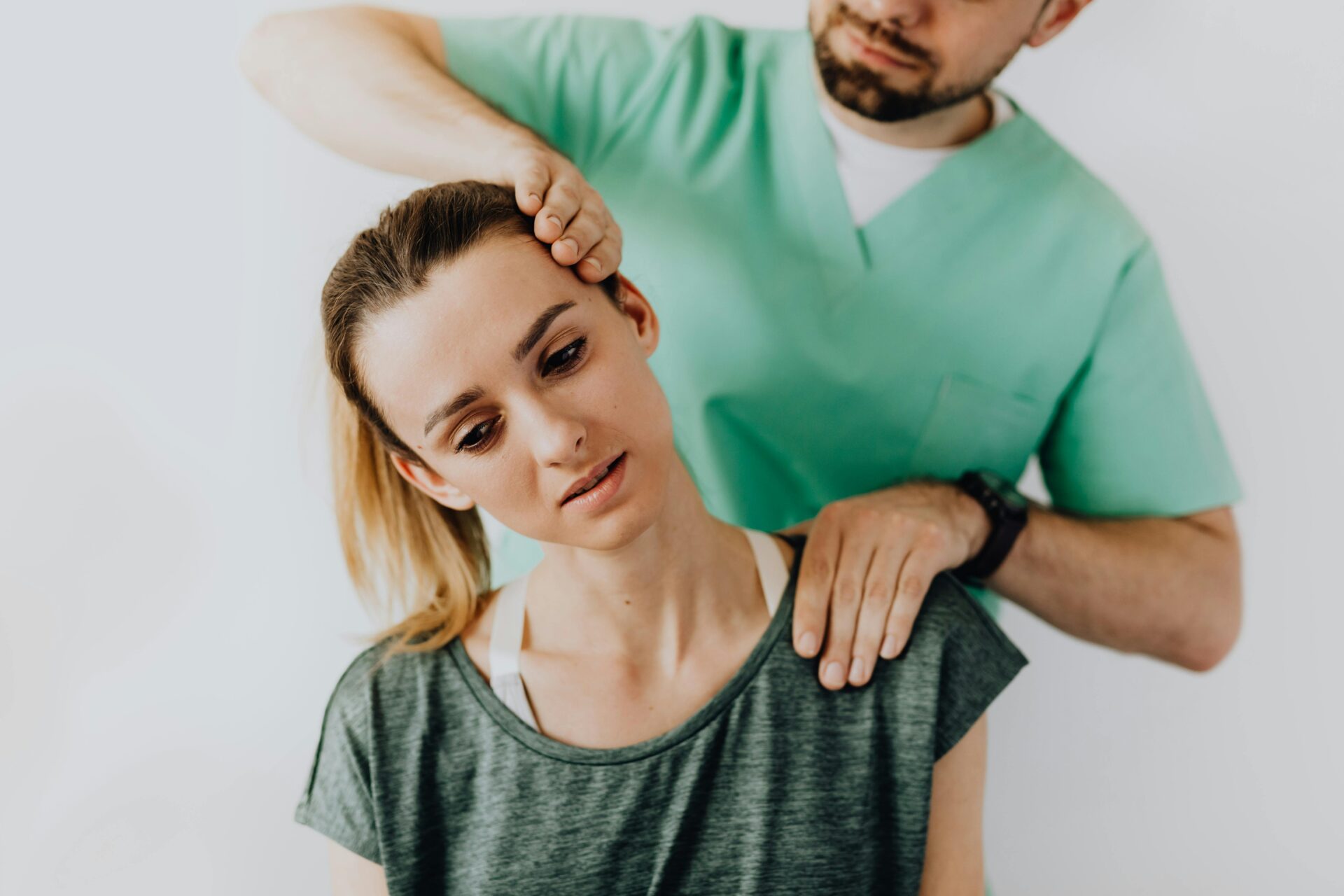 woman getting physiotherapy