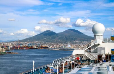 Mount Vesuvius from the port of Naples