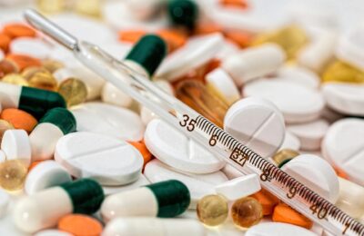 pharmacy supplies, tablets, needles etc