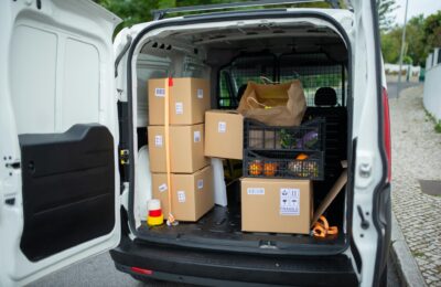 moving van, loaded
