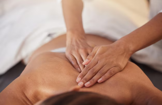 woman getting massage