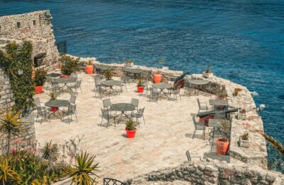 terrace on the coast