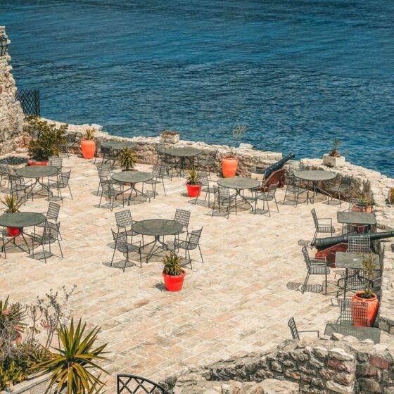terrace on the coast